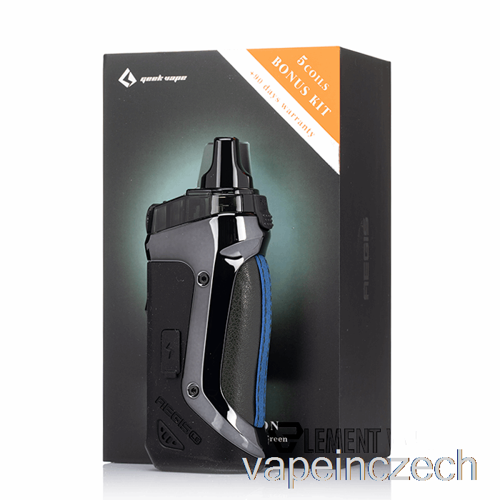 Geek Vape Aegis Boost 40w Pod Mod Kit Le Bonus Kit - Půlnoční Zelené Vape Pero